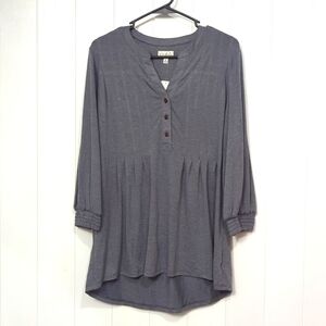 💥NWT Wonderly Gray Heather Top
